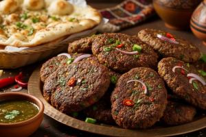طرز تهیه چپلی کباب افغانی؛ کباب سنتی خوشمزه با لبه های برشته و طعمی بی نظیر