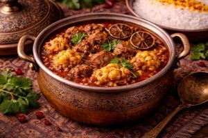 طرز تهیه خورش گل کلم شمالی؛ خورشتی خوشمزه و مجلسی با عطر رب انار و سبزی های معطر