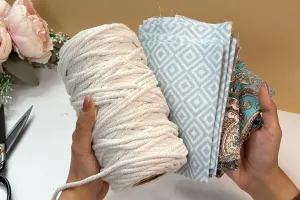 ایده شیک ساخته شده از پارچه و طناب های اضافی برای مکرومه!