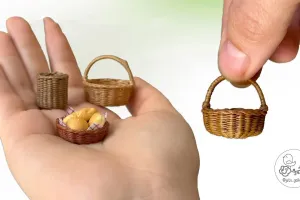 نحوه ساخت سبد مینیاتوری | آموزش آسان !