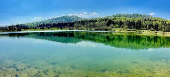 دریاچه ماهان جاذبه ای طبیعی در قلب چمستان مازندران