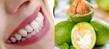 خواص شگفت انگیز پوست سبز گردو برای سلامت دندان ها