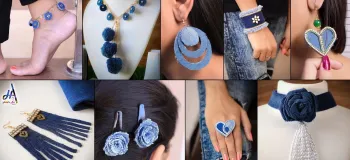 ساخت اکسسوری‌ های زیبای زنانه از شلوار لی کهنه
