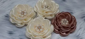 ساخت گل های چشمگیر با روبان برای تزئین اکسسوری و لباس
