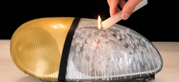 روش شگفت انگیز از بین بردن کدری چراغ جلوی خودرو با شمع!