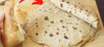 دیگه نان باگت بیات شده را دور نریزید / طرز تهیه نان لواش با نان باگت بدون نیاز به فر