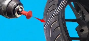 چگونه یک لاستیک پنچر را در ۲ دقیقه تعمیر کنیم؟
