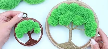 آموزش ساخت دکوری شیک و خاص بدون هزینه فقط با کاموا