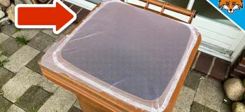 ترفند مبتکرانه برای جلوگیری از ورود پشه به سطل زباله
