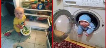ویدیو بامزه از بچه های ناز و چشم رنگی / ویدیوی خنده دار بچه ها