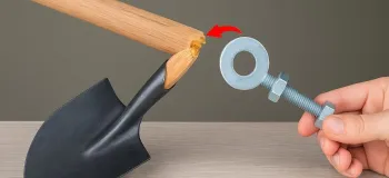 تعمیر دسته بیل شکسته / ساخته دسته بیل محکم برای باغبانی بدون نیاز به خرید
