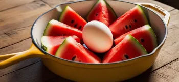 تخم مرغ + هندوانه / هرگز فکرشم نمیکنی ترکیب هندوانه و تخم مرغ چقدر خوشمزه میشه