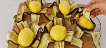 دیگه بادمجان سرخ نکنید / طرز تهیه رول بادمجان و سیب زمینی بدون نیاز به سرخ کردن