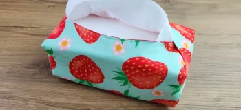 آموزش قدم به قدم دوخت جا دستمال کاغذی با یک تکه پارچه