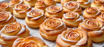 طرز تهیه نان و شیرینی گل رز نرم و تازه فقط در ۱۵ دقیقه