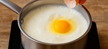 طرز تهیه پنیر خانگی با شیر و تخم مرغ / در کمتر از ده دقیقه
