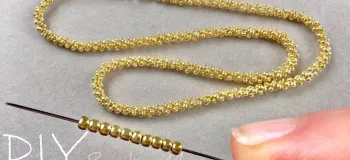 آموزش ساخت گردنبند طنابی با مهره
