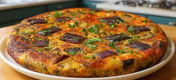 برای ناهار غذا با تخم مرغ و بادمجان درست کنید / طرز تهیه کیک بادمجان