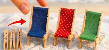 تبدیل گیره لباس به صندلی مینیاتوری؛ پروژه ای خلاقانه و آسان