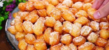 طرز تهیه شیرینی و دونات لقمه ای ۵ دقیقه ای برای عصرانه و پذیرایی