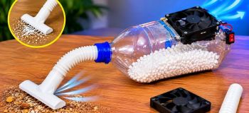 نحوه ساخت جاروبرقی با ۱ عدد بطری بازیافتی