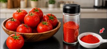 طرز تهیه پودر گوجه فرنگی ؛ ادویه ای خوش رنگ برای لعاب دار کردن انواع غذا و سس