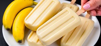 طرز تهیه بستنی فرانسوی کشدار با موز و شیر عسلی در ۱۰ دقیقه