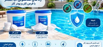 راه های ضدعفونی آب استخر با قرص کلر و پودر کلر
