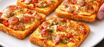 طرز تهیه مینی پیتزا سریع و فوری در ۵ دقیقه