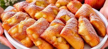 طرز تهیه شیرینی عصرانه در تابه با ۱ عدد سیب و ماست