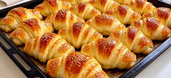 طرز تهیه کروسان فرانسوی هزارلا و ترد در خانه