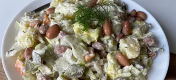 طرز تهیه سالاد لوبیا چیتی مقوی ارزان و رژیمی