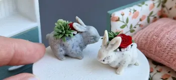 آموزش ساده ساخت گلدان مینیاتوری جذاب در خانه
