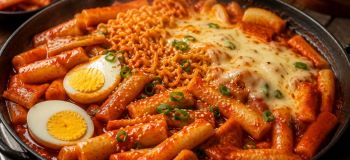 طرز تهیه دوکبوکی غذای خیابانی کره ای با سس تند و شیرین