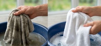 ۲ ترفند طلایی برای سفید کردن حوله و لکه بری عرق؛ بدون مواد شوینده گران قیمت