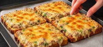 طرز تهیه یک غذای فوری و خوشمزه با نان تست و تن ماهی