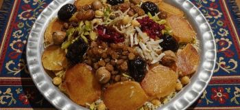 طرز تهیه ملمع پلو؛ غذای سلطنتی ایران با زرشک، مرغ و خرما
