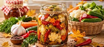 طرز تهیه ۸ مدل ترشی پاییزی خوشمزه؛ از سبزیجات تا میوه های پاییزی
