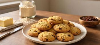 طرز تهیه شیرینی کشمشی خانگی بدون فر؛ در تابه و روی گاز!