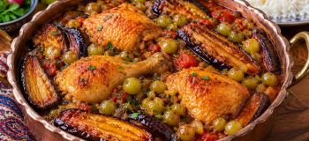طرز تهیه خورش غوره مسما شمالی با مرغ و بادمجان؛ خوشمزه و متفاوت