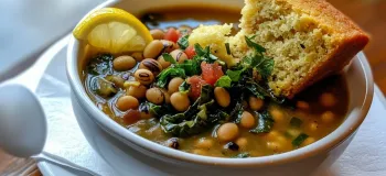 طرز تهیه سوپ لوبیا چشم بلبلی با دو روش