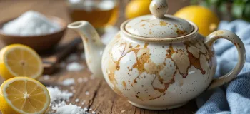 روش های طبیعی برای رفع لکه چای از قوری