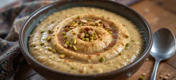 مراحل تهیه حلیم گندم بدون گوشت خوشمزه و لعابدار