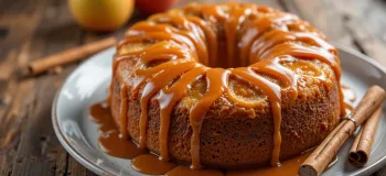 طرز تهیه کیک سیب با سس کارامل خوشمزه