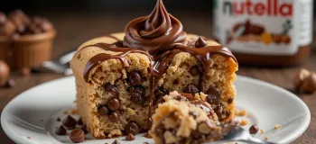 طرز تهیه کیک کوکی شکلاتی با نوتلا + نکات تکمیلی