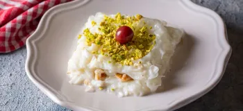دستور تهیه دسر شیرینی گل ترکیه با گلاب
