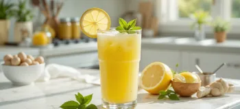 طرز تهیه اسموتی لیمو زنجبیل یک نوشیدنی سالم و خوشمزه