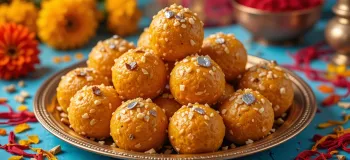طرز تهیه انواع شیرینی خوشمزه لادو هندی