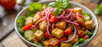 طرز تهیه سالاد توفو برای وعده های غذایی سبک و رژیمی