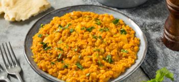 طرز تهیه دال عدس پلو مجلسی با برنج ایرانی (برای ۴ نفر)